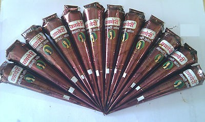 100 % NATURAL DARK COLOR  KAVERI HENNA CONE   FRESH STOCK   FREE WORLD 