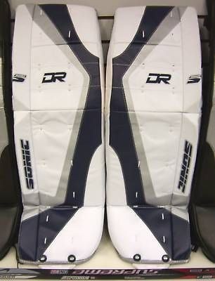 New NWT DR Sonic X3 jr. ice hockey goal Goalie Leg Pads