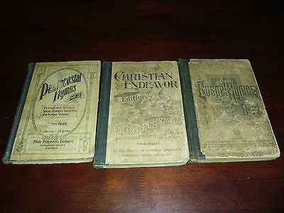 lot of 3 Antique books ~Gospel Hymns NO.5 & 6 Pentecostal Hymns No.2 