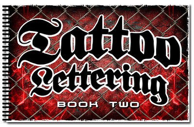 Tattoo Supplies reference book flash Lettering Script Volume 2 fonts 