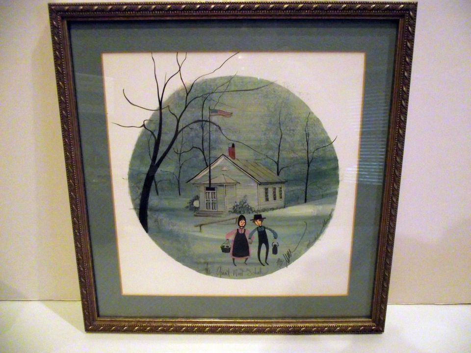 BUCKLEY MOSS THE GRANT WOOD SCHOOL FRAMED LIMITED EDITION SIGNED 259 