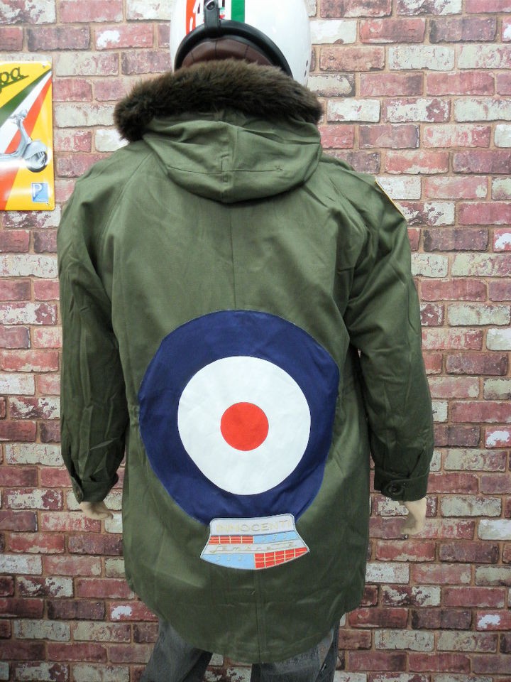 Customised Khaki Lambretta French Army 1960 Parka   One Size   FREE UK 