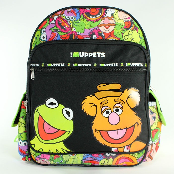 The Muppets Kermit and Fozzie Bear 16 Large Backpack Girls Boys on ...