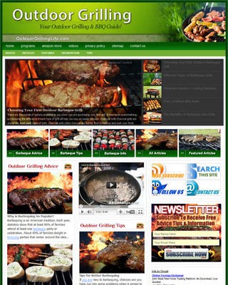 Established OUTDOOR GRILLING & BBQ Website For Sale .(Websites by 