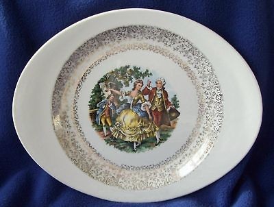 CRONIN CHINA DANCING COUPLE OVAL PLATTER~11 1/4