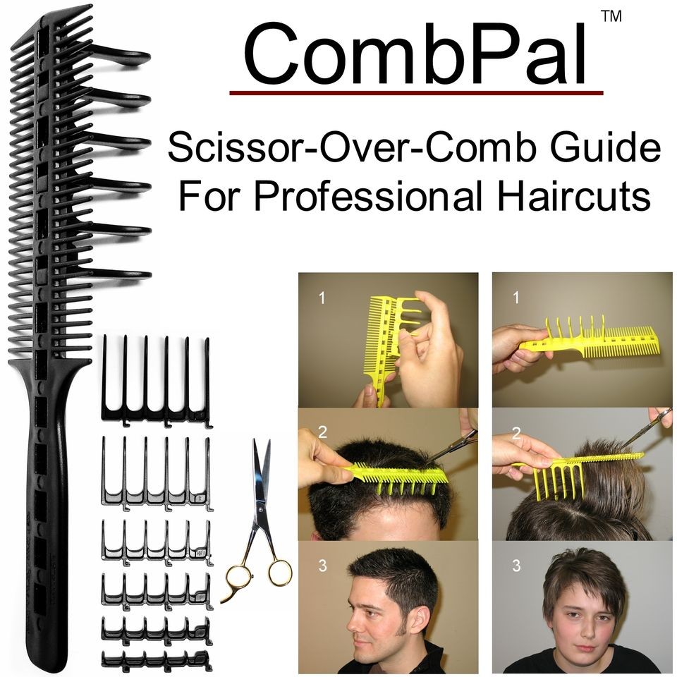 COMBPAL PRO HAIRCUTTING TOOL COMB SCISSOR KIT, Home Family Haircut 
