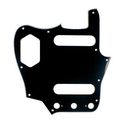 Ply LEFT HANDED Guitar Pickguard For Fender Jaguar  BLACK (A78)