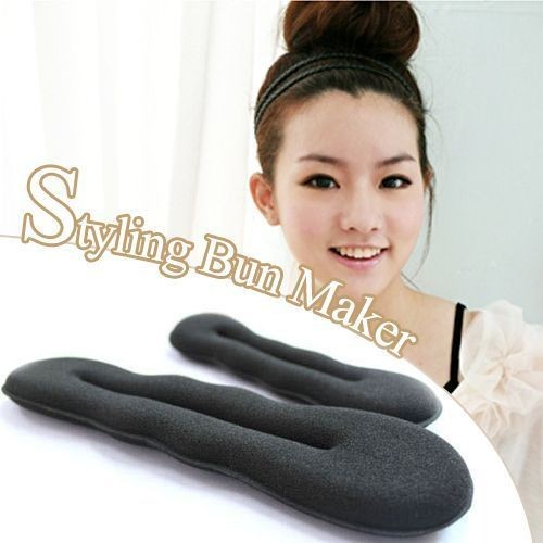 Set of Magic Bun Hair Styling Sponge Roll Twist Maker 2pcs L+S