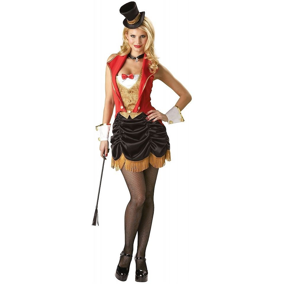 Three Ring Hottie Womens Sexy Circus Ringmaster Lion Tamer Halloween 