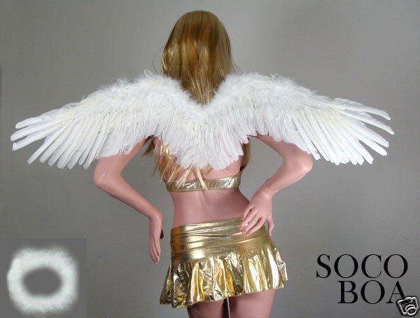   Feather Angel Wings Large Photo Props Free HALO Fairy Cosplay costume