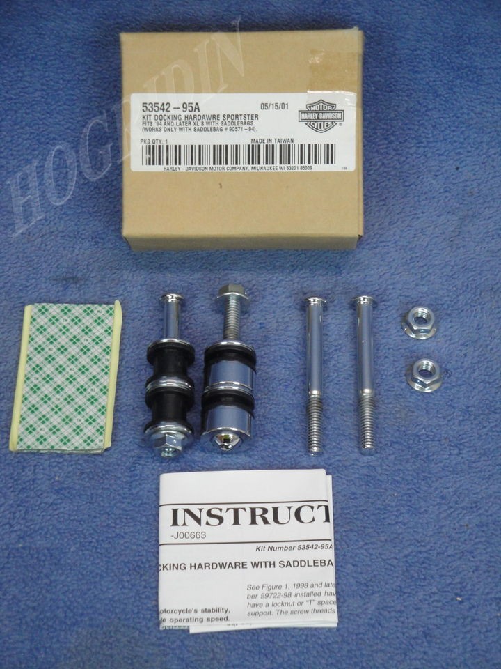 HARLEY DAVIDSON SPORTSTER XL 883 1200 SADDLEBAG DOCKING HARDWARE KIT 