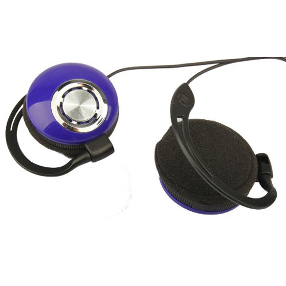   Headphones Super Bass Earphone Secure Fit For  MP4 CD Player Purple