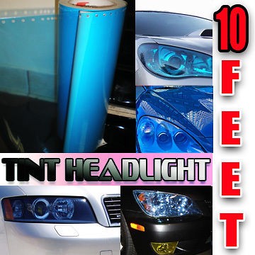   10 feet Self Adhesive Transparent Headlight Light Film ORACAL / Blue