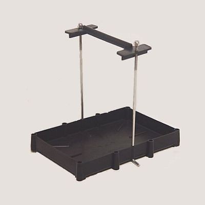 Marine battery tray, battery box with hold down