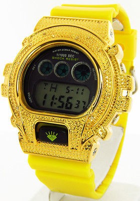   ICE PLUS G DIAMOND DIGITAL SHOCK KING MASTER SUPER TECHNO WATCH $450