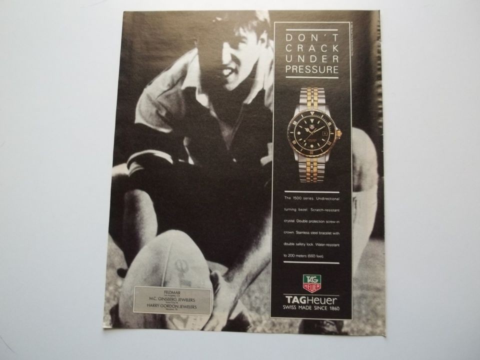 Tag Heuer Watches 1500 Series Swiss Made Dont Crack Under Pressure 