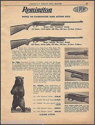 1956 REMINGTON 760 Gamemaster Slide Action RIFLE AD~760A~760ADL 