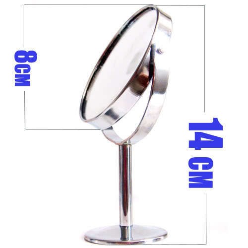   Mini Beauty Makeup Cosmetic Dual Side Magnifying Stand Table Mirror