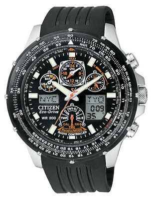 Citizen SkyHawk JY0000 02E Global Atomic Timekeeping,Chrono World Time 