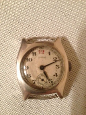 RARE VINTAGE SOLID SILVER POBEDA GENTS WRISTWATCH FOR SALE MADE IN 