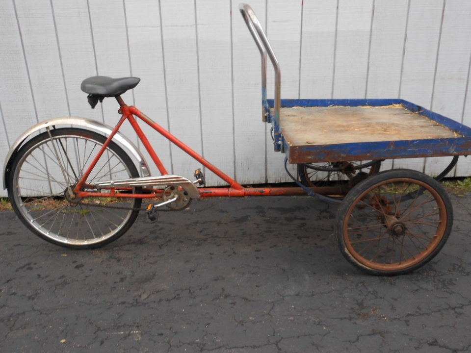 Vintage Goodyear Aviation 3 Wheel Tarmac Bicycle by Workman Cycles