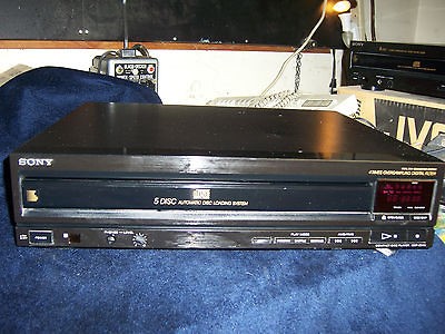 SONY CDP C500 5 DISC CD CHANGER DUAL D/A CONVERTER SYSTEM 4X 