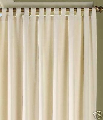 3PR New Thermal Insulated Tab Top Drapes 80X84 Natural 