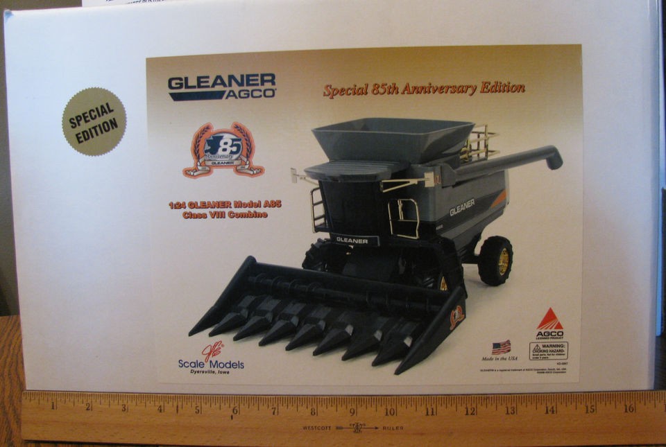 Gleaner Agco A85 Class VIII Combine 1/24 Ert l NIB Special 85th 