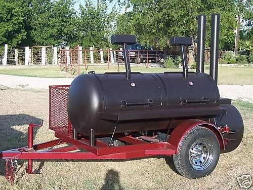 NEW BBQ pit smoker cooker and Charcoal grill trailer