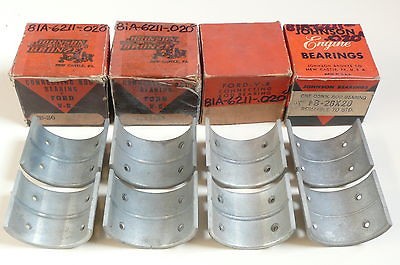   V8 85 flathead rod bearing set .020 U/S NOS 40 41 1939 1940 1941 1942