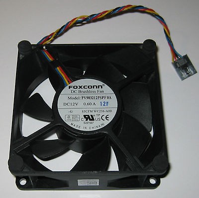 Foxconn 92 mm Computer Fan   PV903212PSPF   Dell Fan   4 Pin Connector