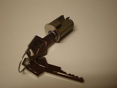 NEW IGNITION SWITCH LOCK CYLINDER W/KEYS, PLYMOUTH 1949 55 MOPAR