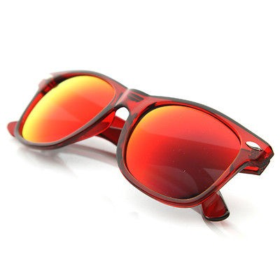 Rave Crazy Candy Color See Through Frame Revo Mirror Lens Shades 