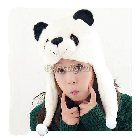 Cartoon Animal Panda Plush Cute Kids Warm Hat Cap Party 35DI