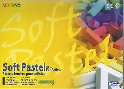 MUNGYO SOFT PASTELS 64 COLORS ~ PASTEL SET ~ NEW