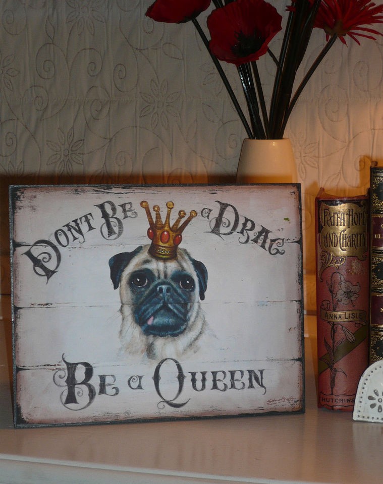   Pug Dog Sign / Print / Plaque / Wall Art / Picture / Living Room Art