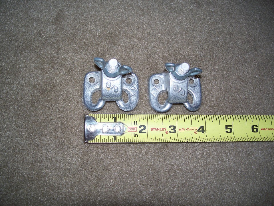 New Aluminum Awning Brackets, for 3/8 in. rod with screws, reduced 
