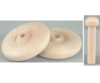   of 1 wood wheels with axles hardwood wooden craft wood toy parts
