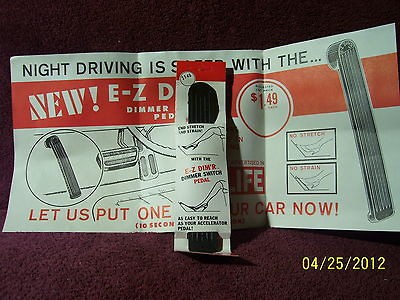   40s 50s 60s NOS ORIGINAL E Z DIMR DIMMER PEDAL EXT. AUTO TRUCK DRIVER