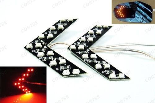   LED Arrow Panel Car Rear View Side Mirror Turn Signal Indicator Light