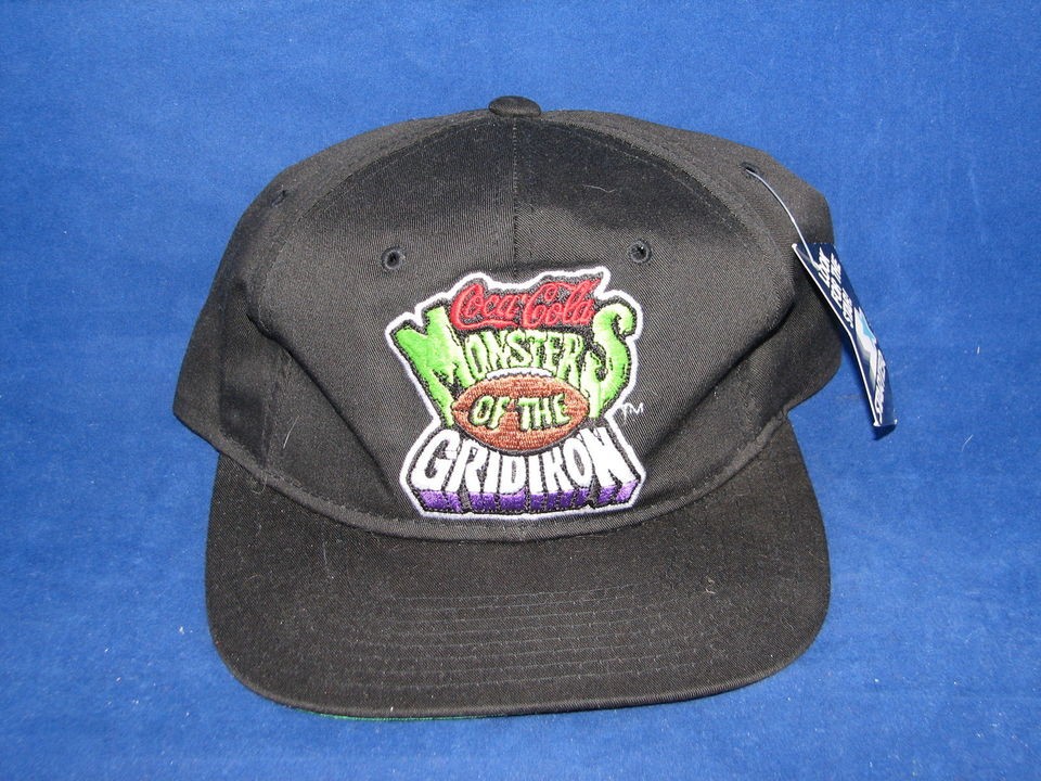 Vtg NFL Football Coca Cola Monsters of the Gridiron Snapback Cap Hat 