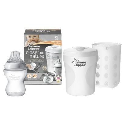   Tippee Closer to Nature Single Bottle Travel Steriliser BPA Free