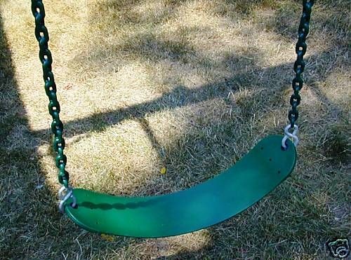 Swingset swing,play set,chained belt swing seat,playground accessory 