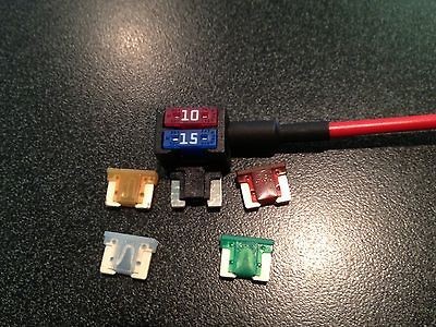   PROFILE MINI FUSE TAP DUAL APS FUSE HOLDER includes 15AMP+10AMP fuse