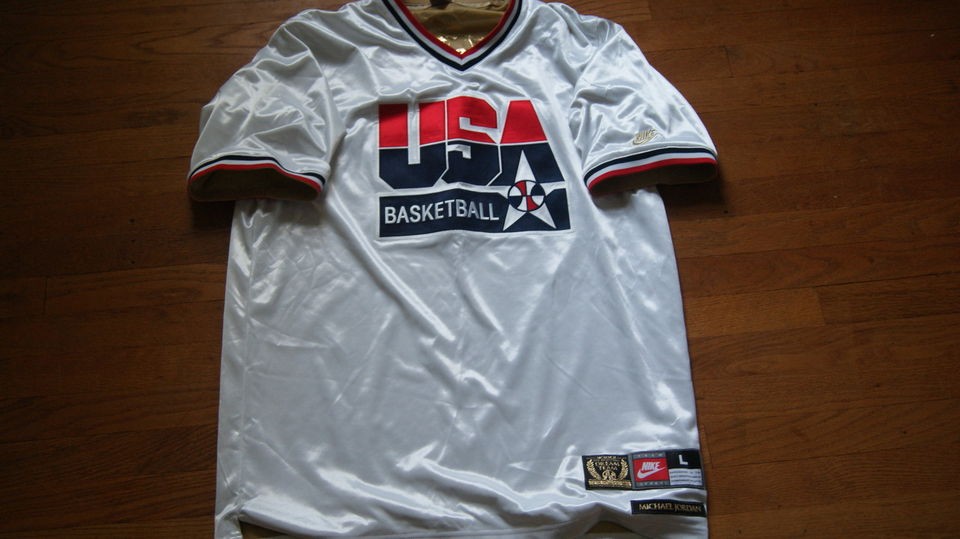   Michael Jordan Olympics USA United States Jersey Basketball NBA Sz L