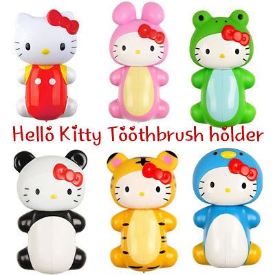 Hello Kitty Toothbrush Holder Basic/Rabbit/P​anda/Frog/Tige​r 