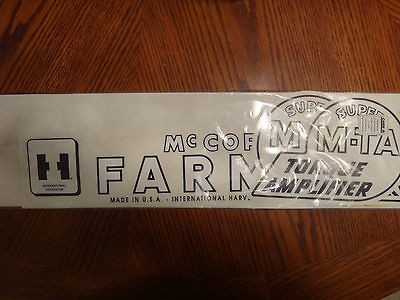 IH Farmall SMTA Tractor Decal Set New in Package Aftermarket