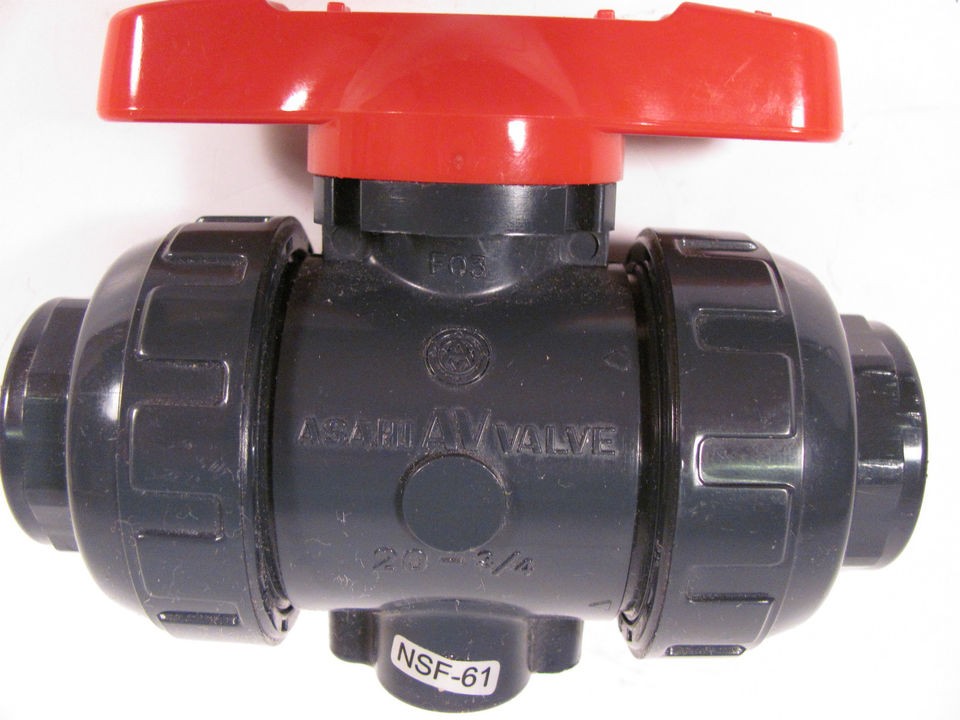 ASAHL DUO BLOC TYPE 21 PVC BALL VALVE 3/4