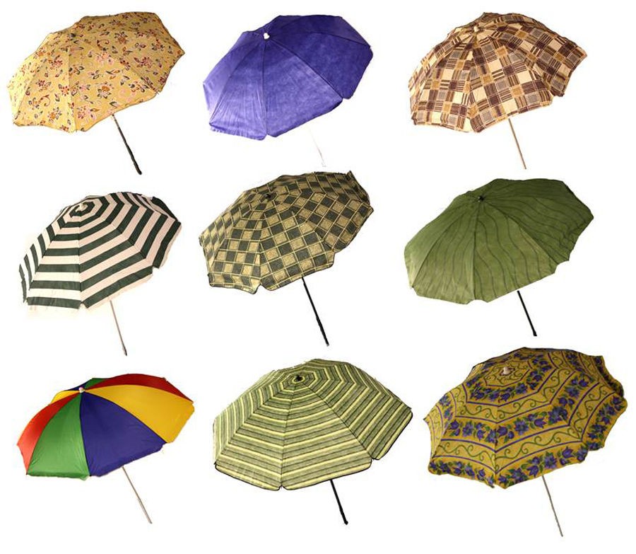   PARASOL WITH TILT GARDEN BEACH SUN SHADE UMBRELLA PATIO ACCESSORIES