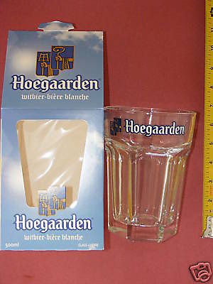 HUGE HOEGAARDEN BEER GLASS BELGIUM 50CL/75CL 2lbs BOX